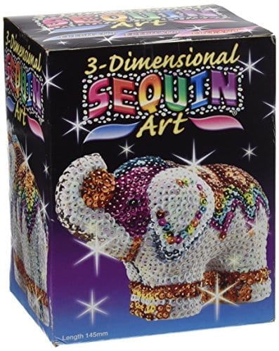 Sequin art kit for making elephant model